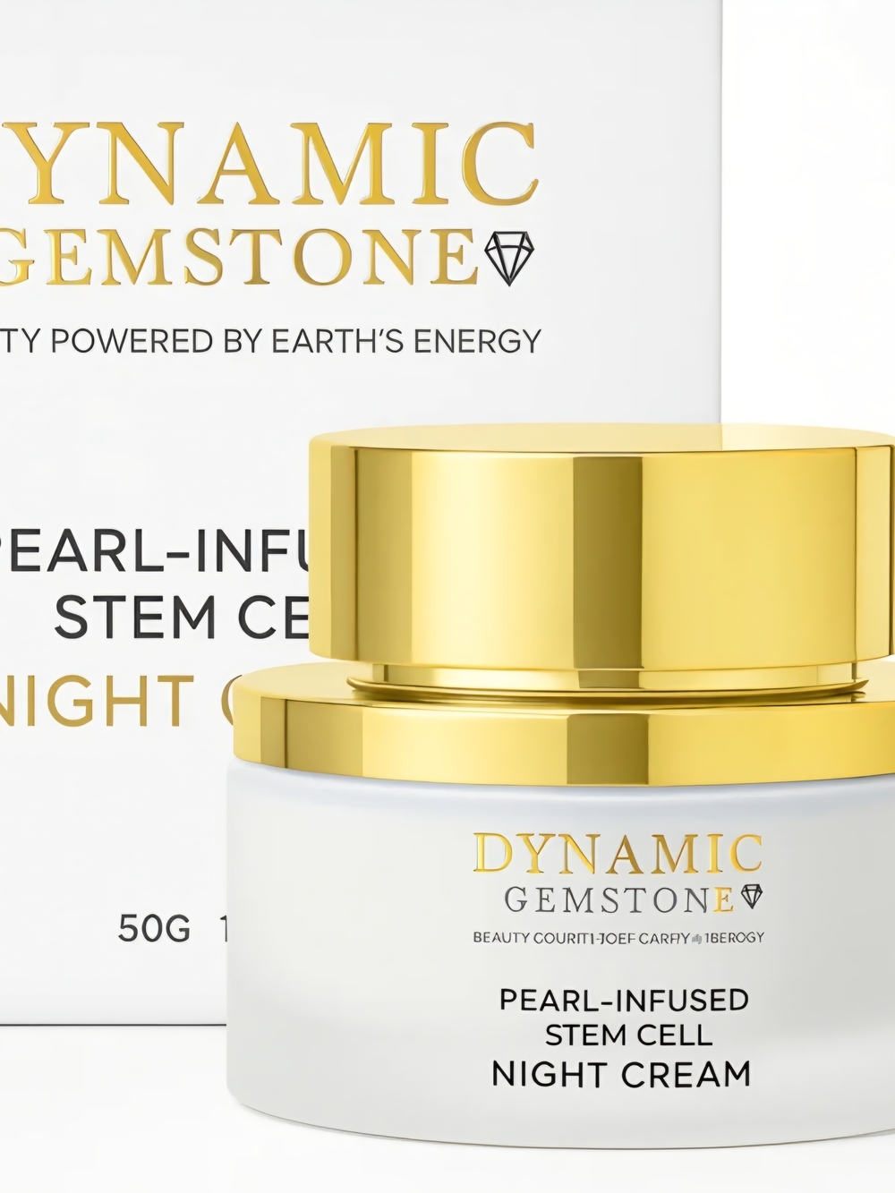 Dynamic Gemstone Pearl-Infused Night Cream - Pink Accent - Picture 3 of 4